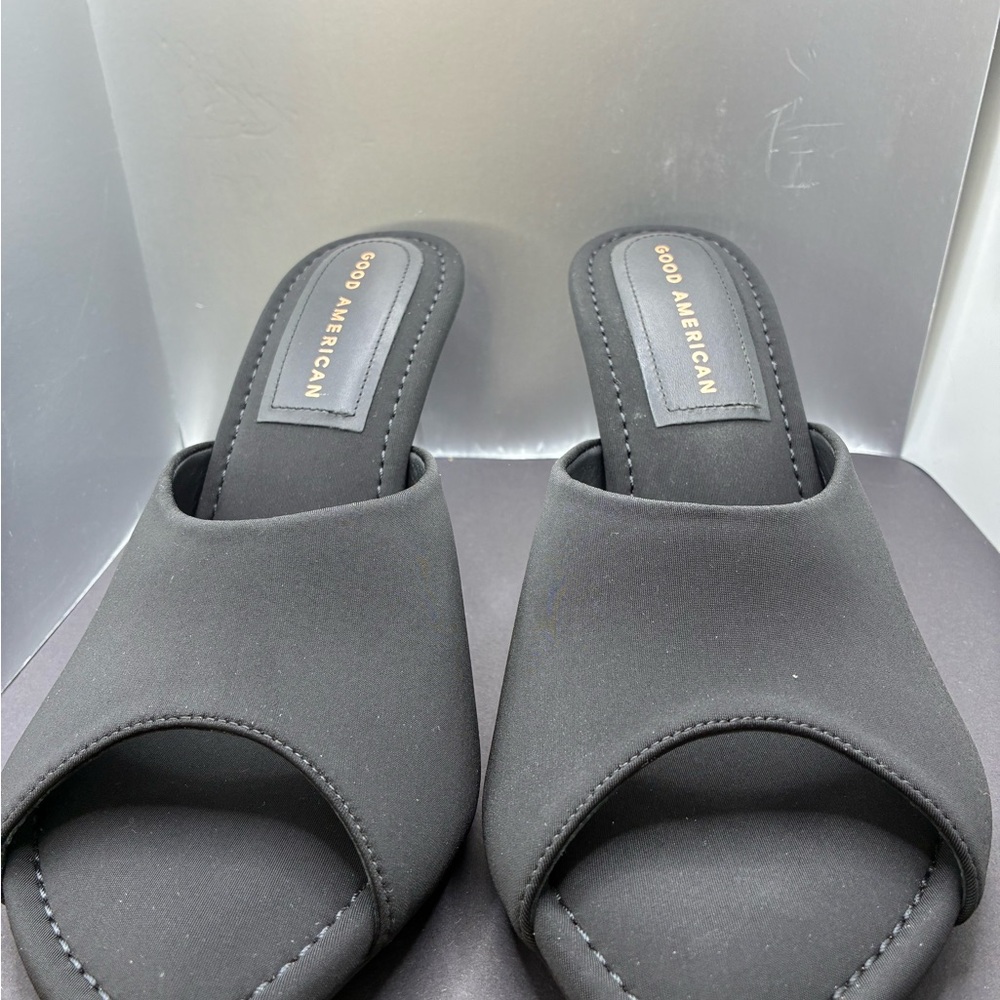 Good American Black Mules